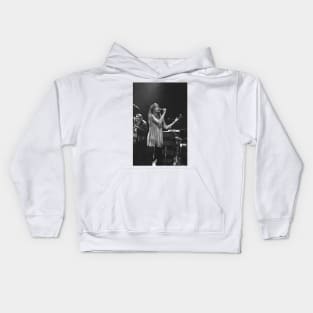 Carly Simon BW Photograph Kids Hoodie